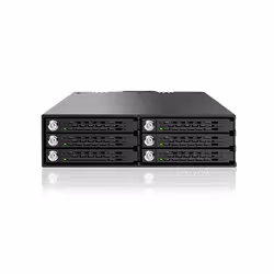 Icy Dock MB996SK-6SB drive bay panel Black - Additional view 2