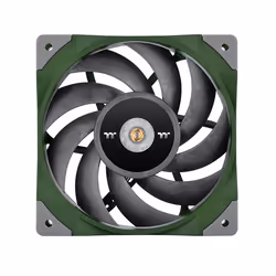 Thermaltake Toughfan 12 Racing Green High Static Pressure Radiator Fan, Fan, 12 cm, 500 RPM, 2000 RPM, Green