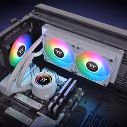 Thermaltake TH240 V2 ARGB Processor Liquid cooling kit 24 cm White 1 pc(s) - Additional view 6