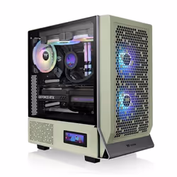 Thermaltake Ceres 300 TG, Midi Tower, PC, Green, ATX, EATX, micro ATX, Mini-ITX, Tempered glass, 18.5 cm
