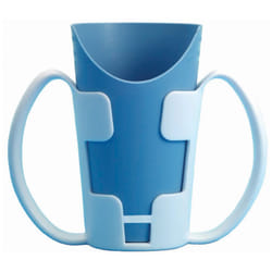 Cup Holder with Large Handles for better control, gripping and to reduce spills Ideal for those with Weak Grip, Poor Motor skills, No Spill, Assorted
