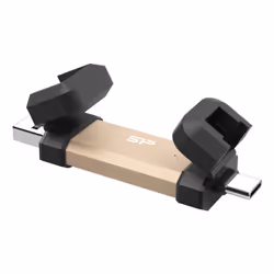 Silicon Power DS72 USB flash drive 500 GB USB Type-A / USB Type-C 3.2 Gen 2 (3.1 Gen 2) Gold