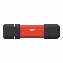 Silicon Power DS72, 500 GB, USB Type-A / USB Type-C, 3.2 Gen 2 (3.1 Gen 2), Cap, 15.6 g, Red
