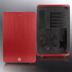 RAIJINTEK Styx, Micro Tower, PC, Red, micro ATX, Mini-ITX, Aluminium, SPCC, 18 cm