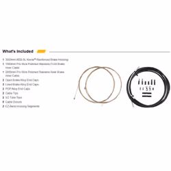 Jagwire JCK204 Pro Road Brake Cable Kit  Red  Shimano/SRAM