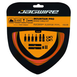 Jagwire - Mountain Pro Brake DIY Cable Kit | for MTN Bike with Disc or V-Brakes | SRAM and Shimano Compatible | Polished Stainless Bicycle Cables | Or