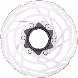 Jagwire DCR052, Bicycle rotor, Silver