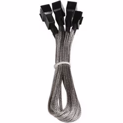 BitFenix BFA-MSC-3F33F60SK-RP, Universal, Other, Black, Silver, 3-pin, 3 x 3-pin, 0.6 m