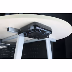 Mini CPU Holder/Thin Client Mount w/Pole clamp, Vesa Mount & Underdesk Fixings (Universal Mount for NUC Units up to 5Kgs