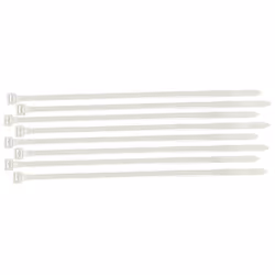 Brady Nylon Wire & Cable Ties, Parallel entry cable tie, Nylon, Transparent, 203 mm, 4.6 mm, 100 pc(s)