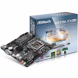 Asrock H81TM-ITX R2.0, Intel, LGA 1150 (Socket H3), Intel® Celeron®, Intel® Pentium®, DDR3-SDRAM, 16 GB, SO-DIMM