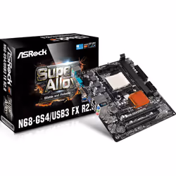 Asrock N68-GS4/USB3 FX R2.0 NVIDIA nForce 630a Socket AM3+ micro ATX