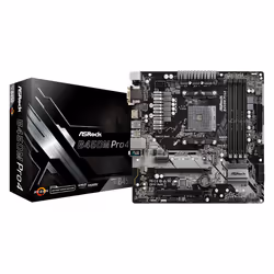 Asrock B450M Pro4 AMD B450 Socket AM4 micro ATX - Additional view 3