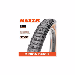 Minion DHR II+ Bicycle Tyre with Folding Bead 29x2.60 Dual Compound/EXO/Tubeless Ready, Skin Wall