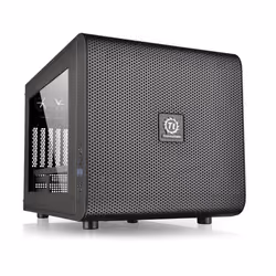 Thermaltake Core V21, Cube, PC, Black, micro ATX, Mini-ITX, SPCC, 18.5 cm