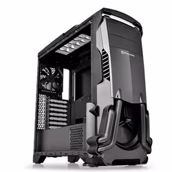 Thermaltake Versa N24, Midi Tower, PC, Black, ATX, micro ATX, Mini-ITX, SPCC, 15.5 cm