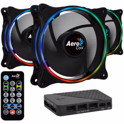 Aerocool Eclipse 12 Pro, Fan, 12 cm, 1200 RPM, Black