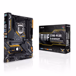 ASUS TUF Z390-PLUS GAMING (WI-FI), Intel, LGA 1151 (Socket H4), Intel® Celeron®, Intel® Pentium®, i3-8xxx, i5-8xxx, i7-8xxx, ...