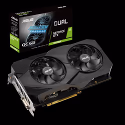 ASUS Dual -GTX1660S-O6G-EVO, GeForce GTX 1660 SUPER, 6 GB, GDDR6, 192 bit, 7680 x 4320 pixels, PCI Express x16 3.0