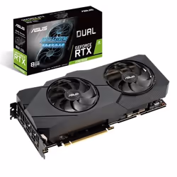 ASUS 90YV0DP2-M0NM00, GeForce RTX 2080 SUPER, 8 GB, GDDR6, 256 bit, 7680 x 4320 pixels, PCI Express 3.0