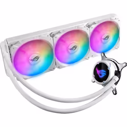 ASUS ROG Strix LC 360 RGB White Edition, All-in-one liquid cooler, 12 cm, 137.5 m³/h, White