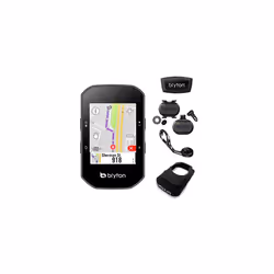 Bryton S500T GPS Cycle Computer Bundle with Speed/Cadence & Heart Rate Black 84x51x25mm