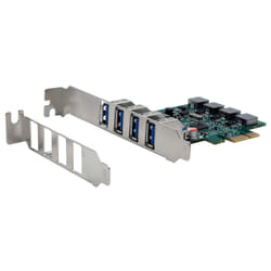 EXSYS 4-Port USB 3.2 Gen 1 PCIe card with self power, 3A (Renesas)
