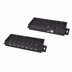 EXSYS EX-1178S, USB 2.0, USB 2.0, 480 Mbit/s, Black, Metal, DC, USB