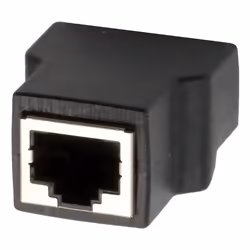 EXSYS EX-49112, RJ-45, 8-pin terminal block, Black