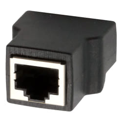 EXSYS EX-49112 cable gender changer RJ-45 8-pin terminal block Black