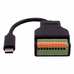 EXSYS EX-49125 USB cable USB 3.2 Gen 1 (3.1 Gen 1) 0.15 m USB C 10-pin terminal block Black
