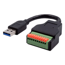 EXSYS EX-49127 USB cable USB 3.2 Gen 1 (3.1 Gen 1) 0.15 m USB A 10-pin terminal block Black