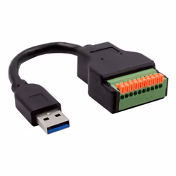 EXSYS EX-49127 USB cable USB 3.2 Gen 1 (3.1 Gen 1) 0.15 m USB A 10-pin terminal block Black