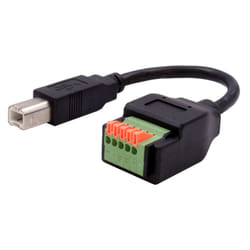 EXSYS EX-49131 USB cable USB 2.0 0.15 m USB B 5-pin terminal block Black