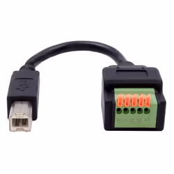 EXSYS EX-49131 USB cable USB 2.0 0.15 m USB B 5-pin terminal block Black