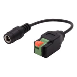 EXSYS EX-49141 power cable Black 0.15 m 5.5 x 2.1 mm 2-pin terminal block