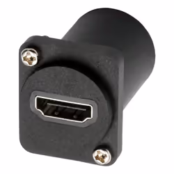 EXSYS EX-49152, Flat, Black, HDMI, HDMI, Female, Female