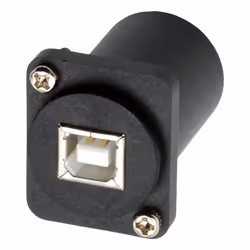 EXSYS EX-49157, Flat, Black, USB B, USB A, Female, Female