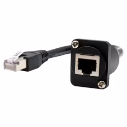 EXSYS EX-49159, 0.2 m, Cat5e, RJ-45, RJ-45, Black