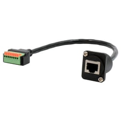 EXSYS EX-49161 networking cable Black 0.2 m Cat5e