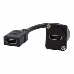 EXSYS EX-49163, 0.2 m, HDMI Type A (Standard), HDMI, Female, Female, Straight
