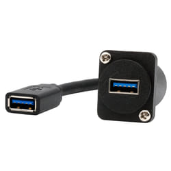 EXSYS EX-49165 USB cable USB 3.2 Gen 1 (3.1 Gen 1) 0.2 m USB A Black