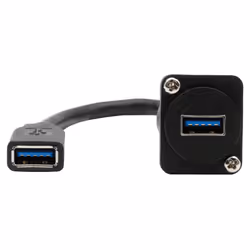 EXSYS EX-49165 USB cable USB 3.2 Gen 1 (3.1 Gen 1) 0.2 m USB A Black