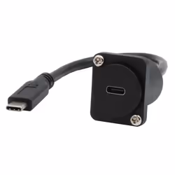 EXSYS EX-49166, 0.2 m, USB C, USB C, USB 3.2 Gen 2 (3.1 Gen 2), 10 Gbit/s, Black