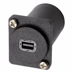 EXSYS EX-49169, Flat, Black, Mini DisplayPort, DisplayPort, Female, Female