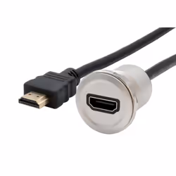 EXSYS EX-49180, 0.3 m, HDMI Type A (Standard), HDMI, Female, Male, Straight