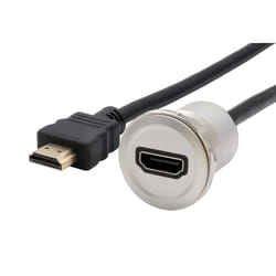 EXSYS EX-49180 video cable adapter 0.3 m HDMI Type A (Standard) HDMI Black, Silver