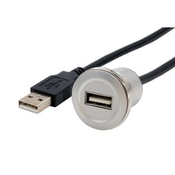 EXSYS EX-49181 USB cable USB 2.0 0.3 m USB A Black, Silver