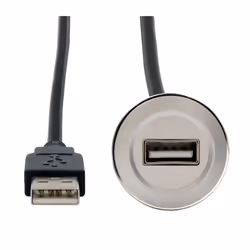 EXSYS EX-49181 USB cable USB 2.0 0.3 m USB A Black, Silver