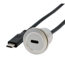 EXSYS EX-49183 USB cable USB 3.2 Gen 2 (3.1 Gen 2) 0.3 m USB C Black, Silver